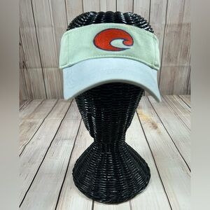 Costa Green Visor with Blue Accent